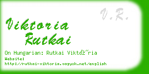 viktoria rutkai business card